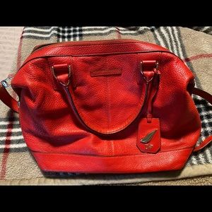 DVF Red Satchel Handbag
